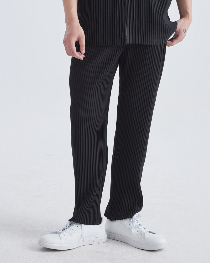 Ribbed Cotton Pantalon